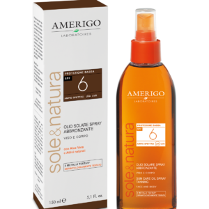 Olio Solare Spray Protezione Bassa Spf 6 150 ml Amerigo