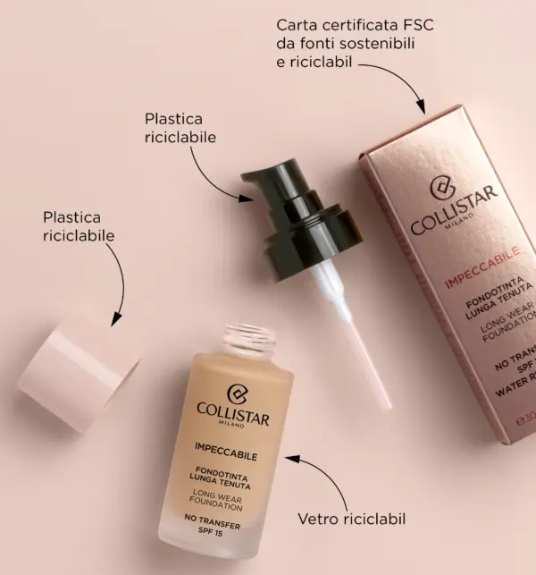 Impeccabile Fondotinta Lunga Tenuta No Transfer Spf 15 30ml Collistar - immagine 2