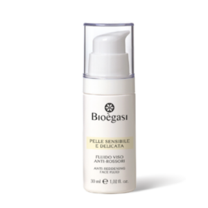 Fluido viso anti-rossori 30 ml Con SENSICOMPLEX ricco di Estratto BIO di Camomilla Bioegasi