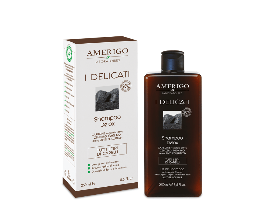 Shampoo Detox Purificante e Riequilibrante Linea I Delicati Amerigo 250ml