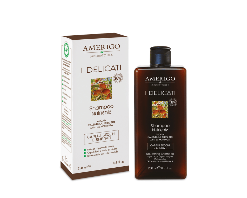 Shampoo Nutriente per Capelli Secchi Amerigo I Delicati 250ml