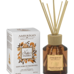 Diffusore di Fragranza Note d'Ambra 250ml Amerigo + bastoncini