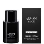 Giorgio Armani Code Eau De Toilette 50ml Pour Homme Refillable Fragranza da uomo ricaricabile