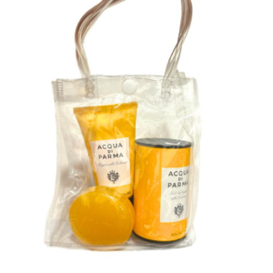 Acqua Di Parma Kit Viaggio Bagnodoccia 40ml Sali da bagno 50g e  2 saponette