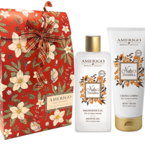 Cofanetto  Note d'Ambra Amerigo Crema corpo 200ml e bagnodoccia 250ml