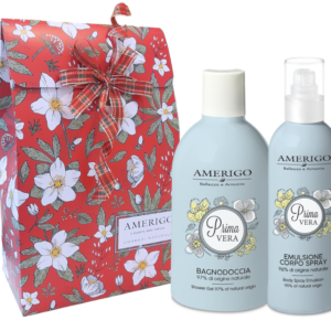 Cofanetto  Primavera Bagnodoccia 300ml e Crema corpo spray 200ml Amerigo
