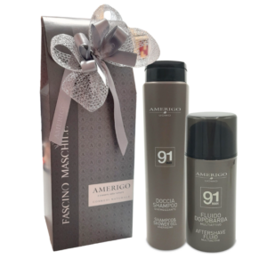 Cofanetto 91 man Amerigo Gel Doccia 250ml e Fluido Dopo Barba 100ml