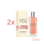 Giorgio Armani In Love With You 15 ml Eau de Parfume EDP Profumo Donna 2 pezzi