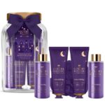 Kit Silent Night Classiqui Crema Mani Crema corpo 2 bagno schiuma Spugna Barattolo in vetro