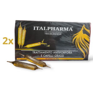 12 fiale capelli trattamento antiforfora e capelli grassi Italpharma (6 x 10ml)