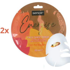 Maschera viso energizzante in tessuto Energize Sence 12 pezzi
