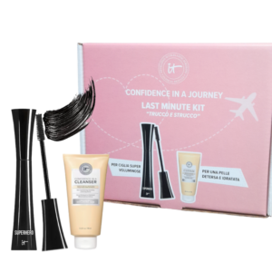 It Cosmetics Kit Last Minute Mascara Superhero e cleanser 20ml Cofanetto
