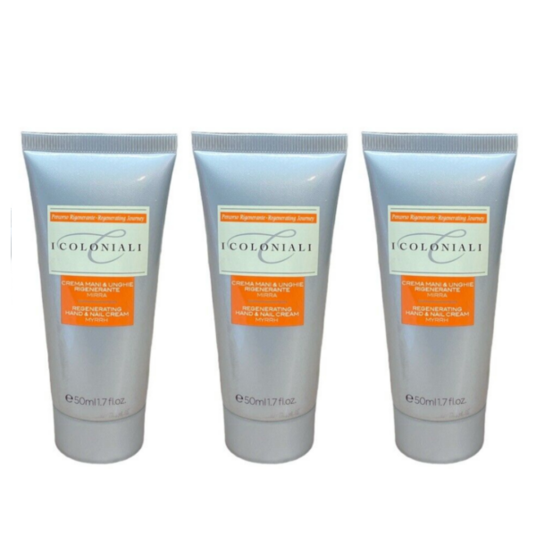 I Coloniali Crema mani&unghie rigenerante alla mirra 50 ml 3 pezzi