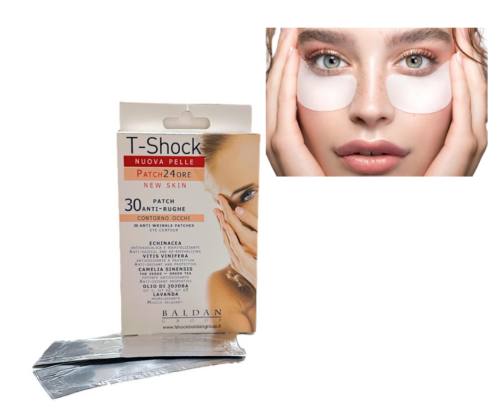 30 Patch anti rughe contorno occhi echinacea camelia olio di jojoba lavanda