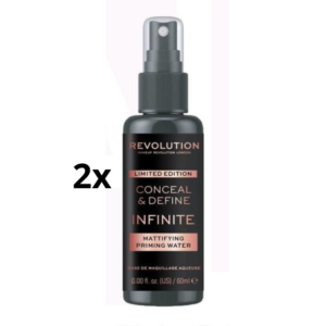 Revolution mattifying priming water Primer Spray per fissare fondotinta 50ml 2pz