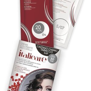 Crema colorante per capelli Italicare formula con acido ialuronico tinta capelli