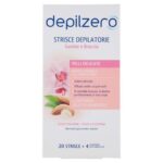 Depilzero Strisce depilatorie gambe braccia 20 strisce e 4 salviette post depilazione