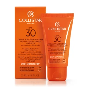Crema Viso Abbronzante Protezione Globale Anti Età Spf30 Anti Macchia 50ml Collistar