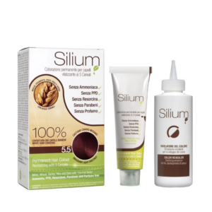 Silium Colorazione Permanente Capelli In Crema 5.5 Castano Chiaro Mogano Tinta