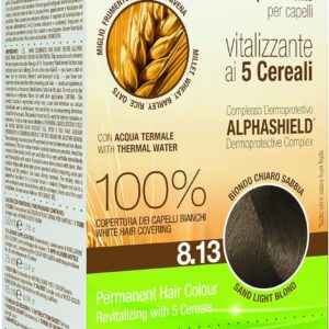 Silium Colorazione Permanente Capelli In Crema 8.13 Biondo Chiaro Sabbia Tinta