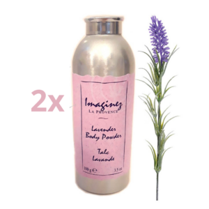 Talco alla lavanda Images la Provence Lavender Body Powder 100g Offerta 2 pezzi