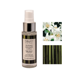 Silium Hair Care Profumo idratante capelli 50 ml con pantenolo e semi di lino - Giglio Bianco e Bamboo