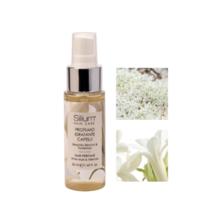 Silium Hair Care Profumo idratante capelli 50 ml con pantenolo e semi di lino - Muschio Bianco e Tuberosa