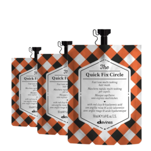 3 pezzi Davines The Quick Fix Circle Maschera restitutiva capelli 50ml Offerta