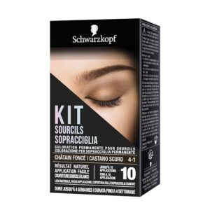 Schwarzkopf Kit Sopracciglia Castano Scuro Colorazione permanente Durata 4 settimane