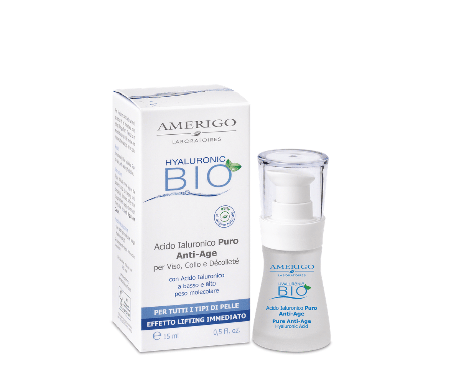 Acido Ialuronico Puro 15 Ml Amerigo Hyaluronic Bio effetto lifting immediato