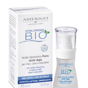 Acido Ialuronico Puro 15 Ml Amerigo Hyaluronic Bio effetto lifting immediato