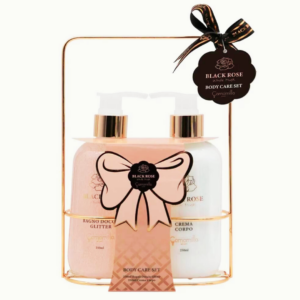 Kit Camomilla Black rose Bagnodoccia Glitter 250ml e Crema corpo 250ml Natale