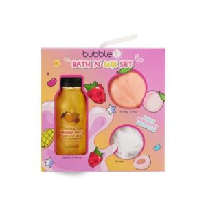 Kit Bubble te Bagnodoccia 250ml + bomba da bagno 150ml e spugna