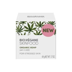 Bio Vègane Skin food Crema viso per pelle stressata 49g olio di semi di canapa