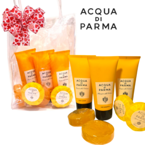 Acqua Di Parma Kit Viaggio Gel Doccia Shampoo Crema Corpo 4 Saponette profumate