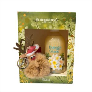 Kit Natale Bottega Verde Tiarè Bagnodoccia 400ml + portachiavi