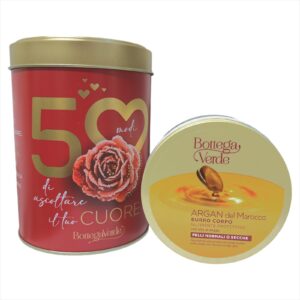 Burro corpo Argan del Marocco 150ml + Latta Bottega Verde Idea regalo Natale