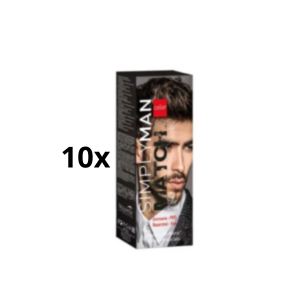 10 x Tinta capelli uomo Nouvelle Simply Man color hair cream Castano Scuro Cenere