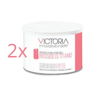 2 x Cera depilatoria liposolubile Biossido di titanio 400ml Offerta