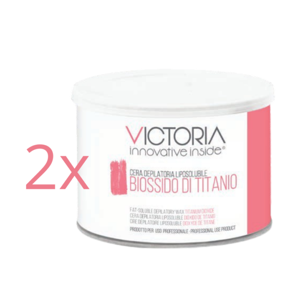 2 x Cera depilatoria liposolubile Biossido di titanio 400ml Offerta