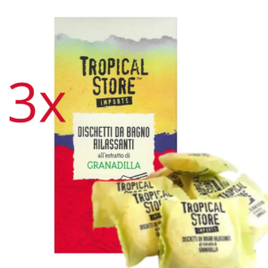 24 Dischetti da bagno rilassanti all'estratto di Granadilla Tropical Store 3 sc