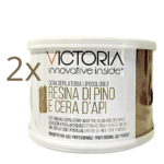 2 x Cera depilatoria liposolubile Resina di Pino e cera d'api 400ml Offerta