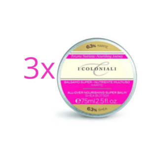 Balsamo supernutriente burro di karitè viso corpo 75 ml Coloniali 3 pezzi