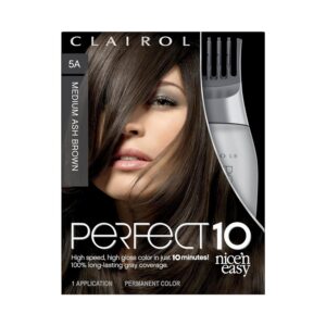 Clairol perfect 10 Tinta permanente capelli donna in 10 min 5A Medium Ash Brown