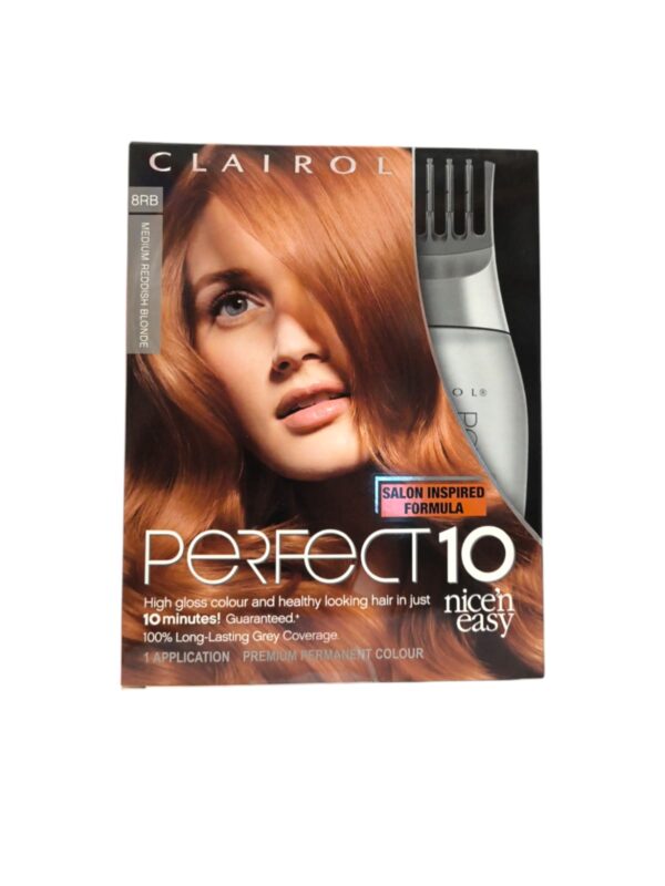 Clairol perfect 10 Tinta permanente capelli donna in 10 min 8RB Biondo ramato