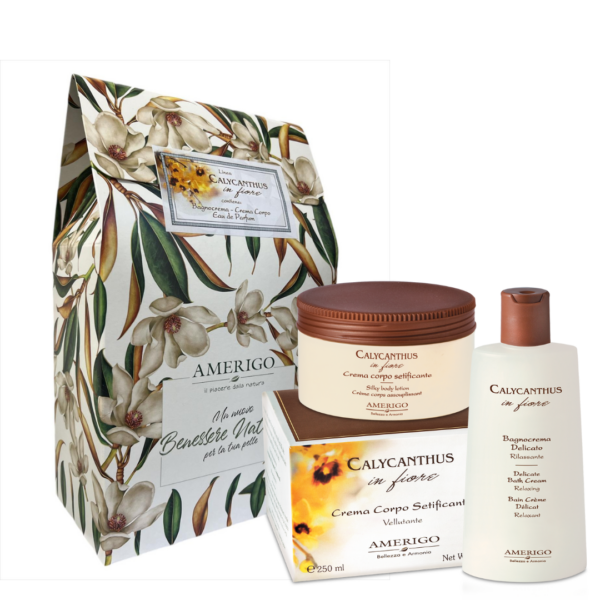 Kit Calycanthus in fiore Amerigo Bagnocrema 200ml Crema corpo 250ml