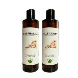 Italpharma Olio Aloe Vera Olio dopo cera 250ml 2 pezzi offerta