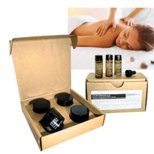Kit 4 Crema corpo Neutra adatta per i massaggi corpo 15ml + 3 olio essenziale