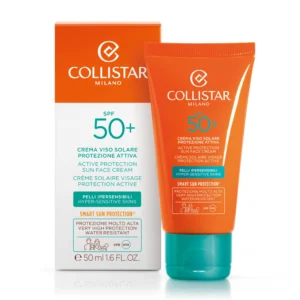 Crema Viso Solare Protezione Attiva Pelli Ipersensibili Spf 50+ 50ml Collistar