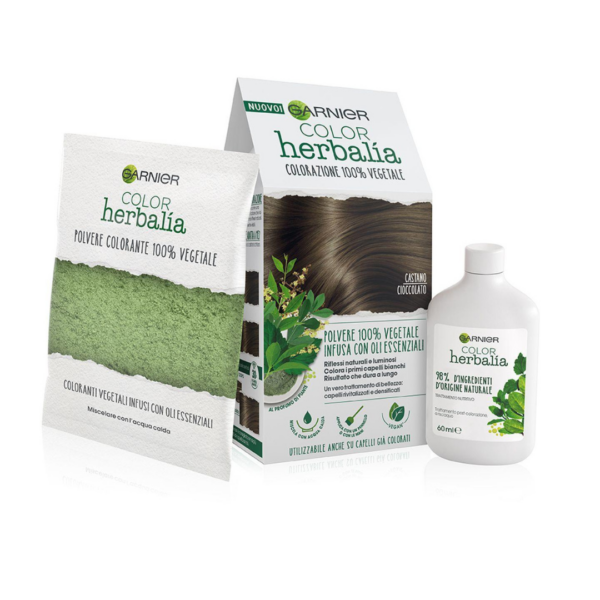 Garnier Color Herbalia Polvere 100% vegetale oli essenziali Castano Cioccolato